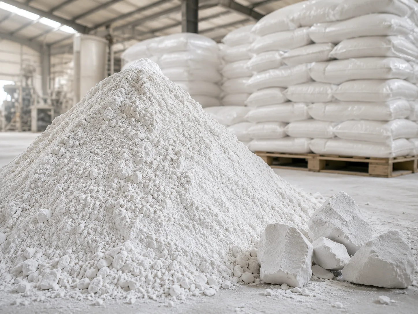 Fine gypsum powder