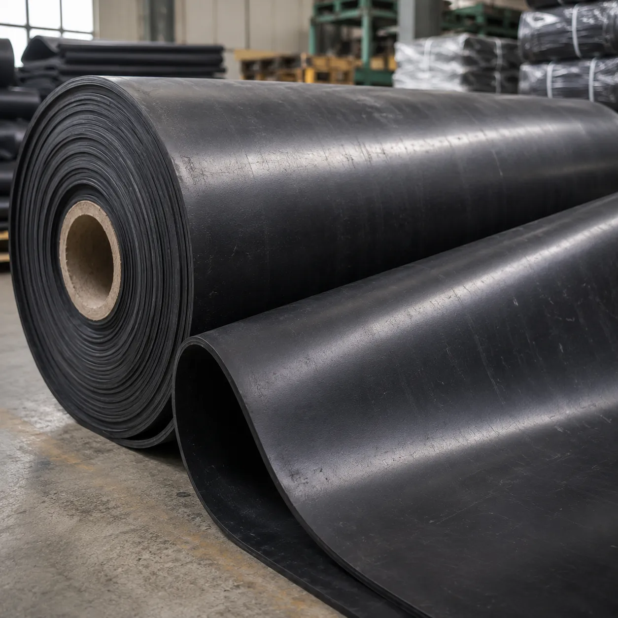 Fire retardant rubber profiles and gasket sections
